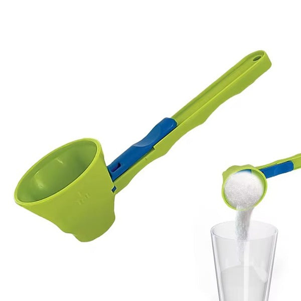 Sliding Spoon Funnel for Protein Creatine Coffee Powder