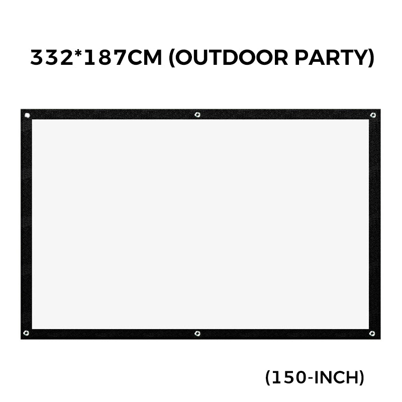 HD Matte White Projection Screen, Immersive Home Theater