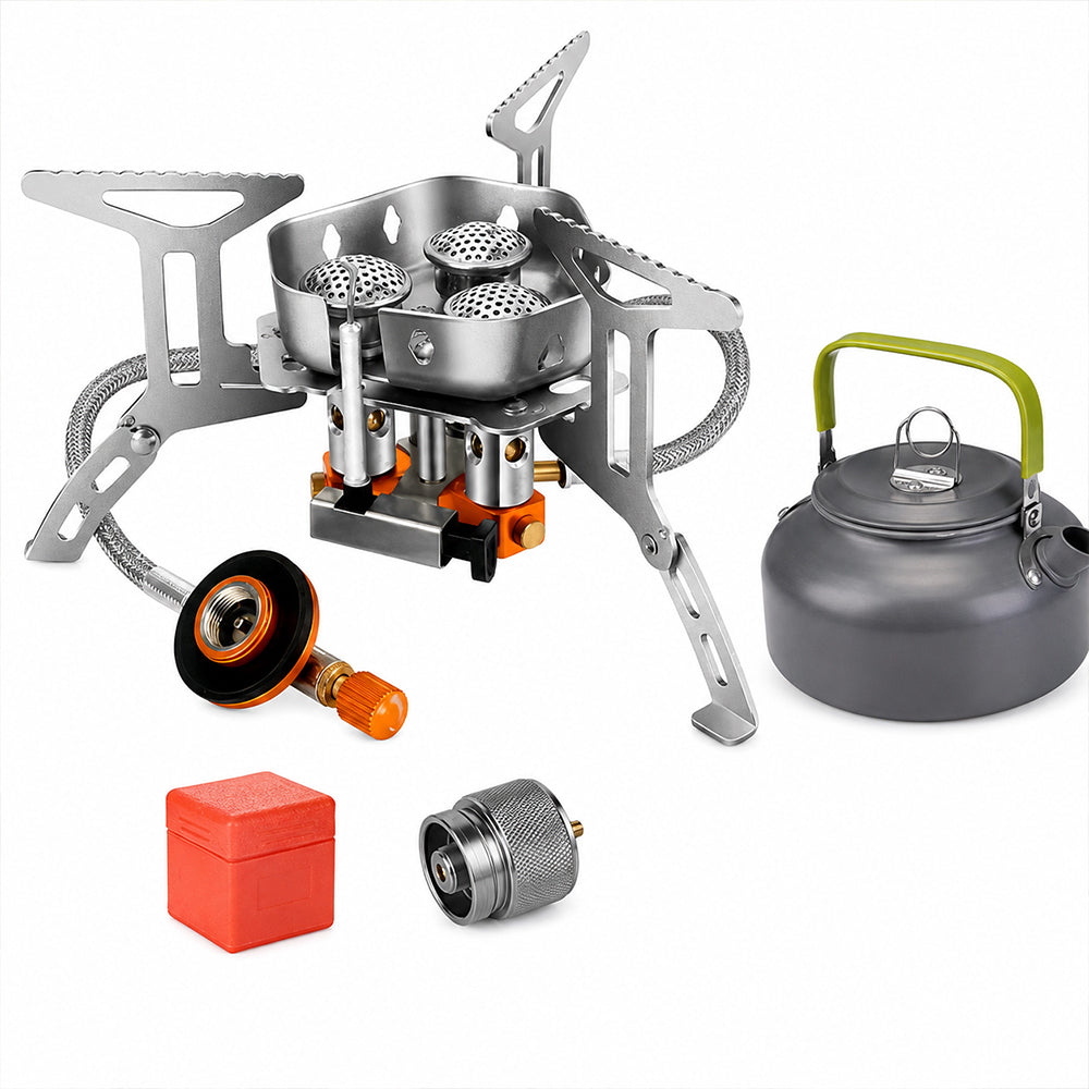 Camping Gas Burner – 5800W, Piezo Ignition, Windproof