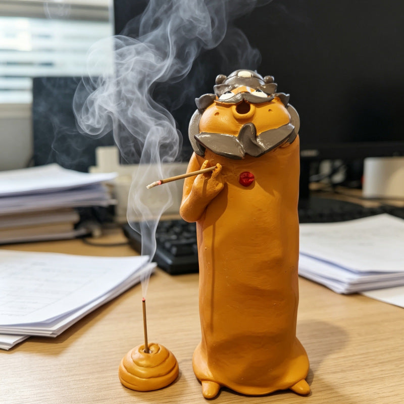 Zhong Kui Resin Incense Holder — Art, Character & Atmosphere