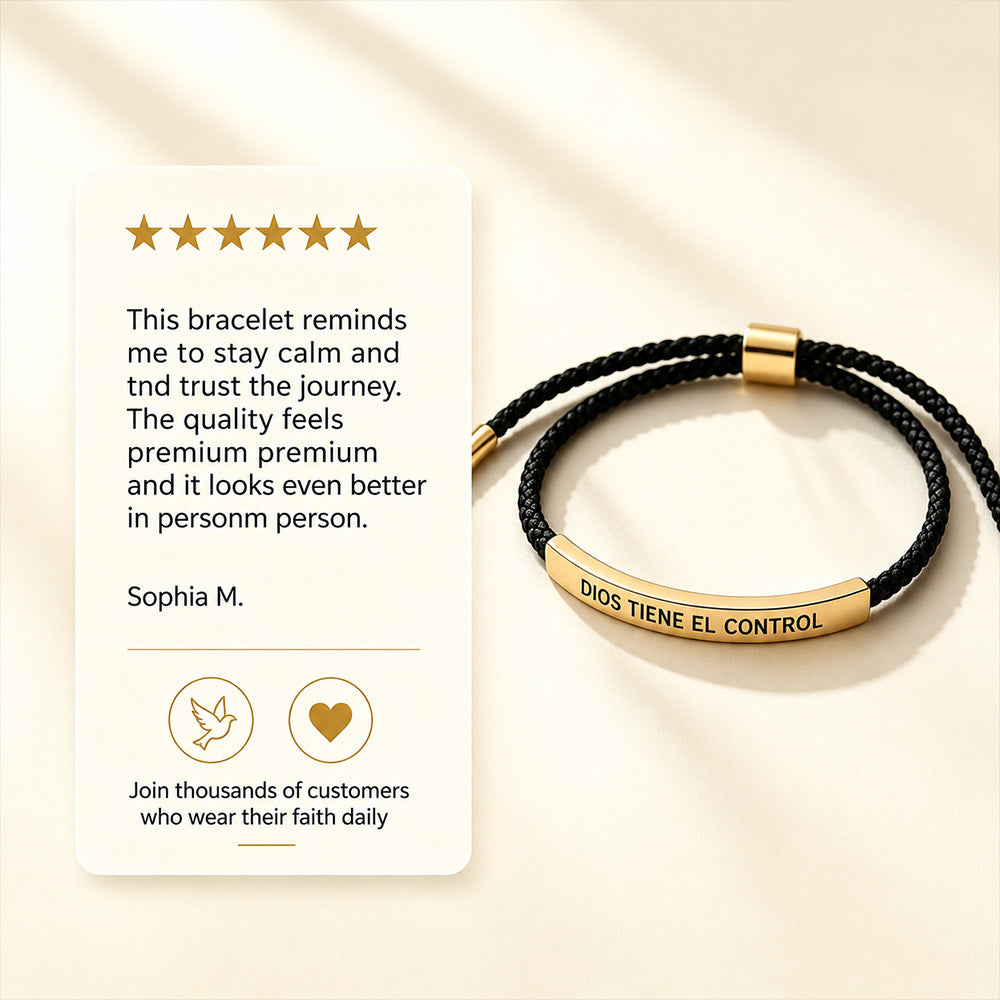 God Is In Control Christian Bracelet – A Powerful Faith Reminder for Hope, Strength & Blessings
