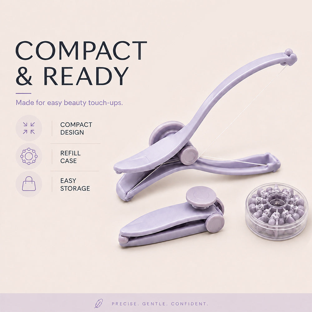 Manual Facial Hair Remover – Threading Tool for Face & Brows