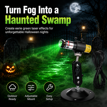 Halloween Skull Projection Light – Waterproof Moving Skull Projector for Spooky Outdoor Yard Decorations