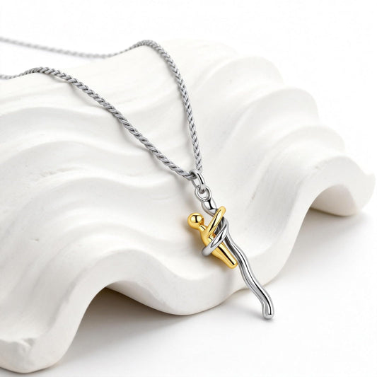 Hug Pendant Necklace - A Cute Hug, Elegant Holiday and Everyday Gift, All-Season Accessory