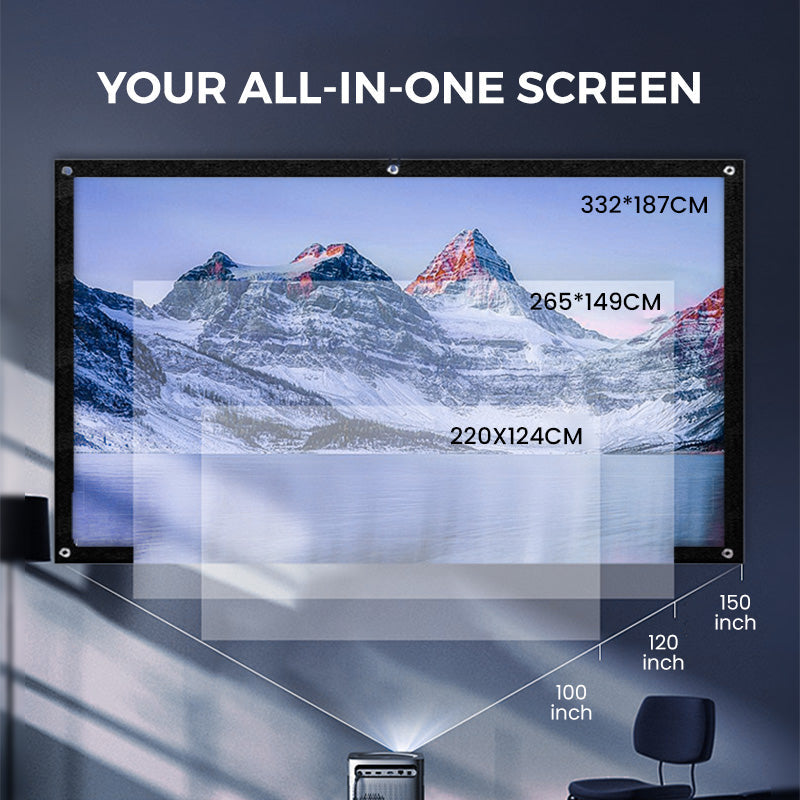 HD Matte White Projection Screen, Immersive Home Theater