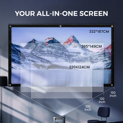 HD Matte White Projection Screen, Immersive Home Theater