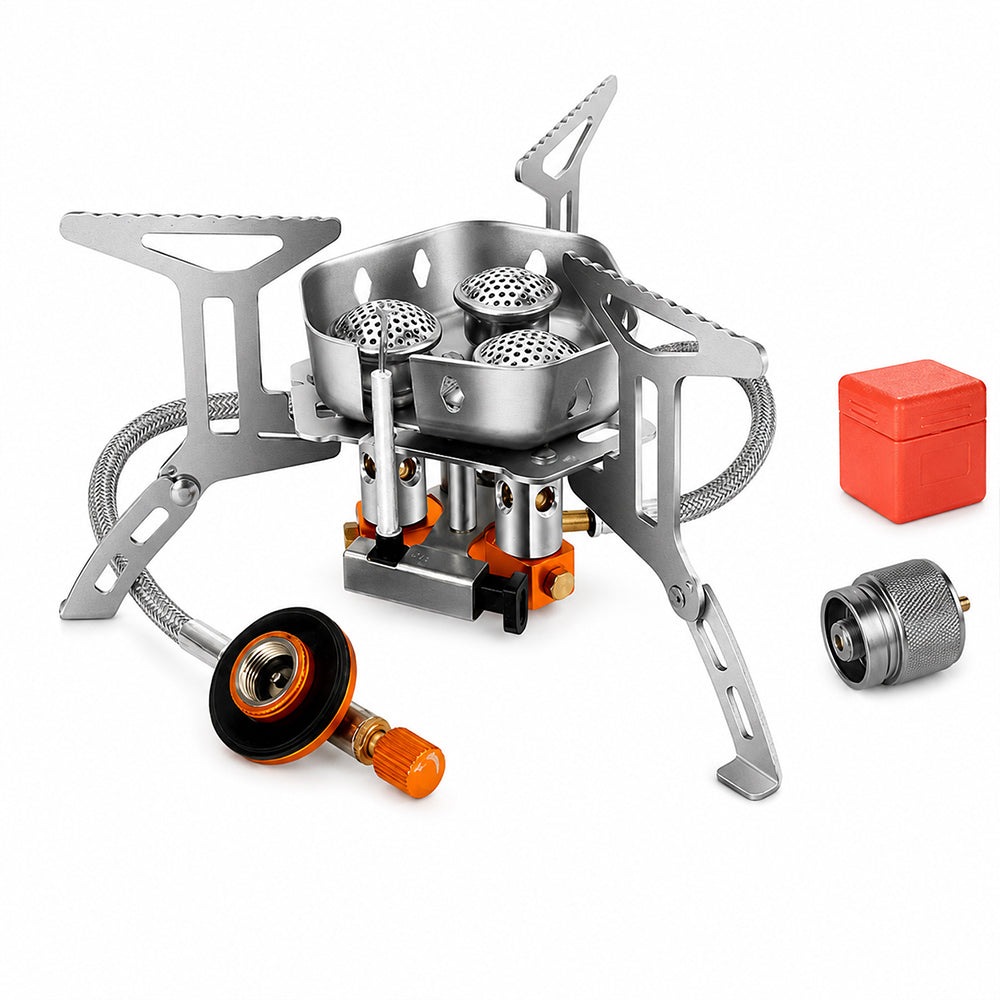 Camping Gas Burner – 5800W, Piezo Ignition, Windproof