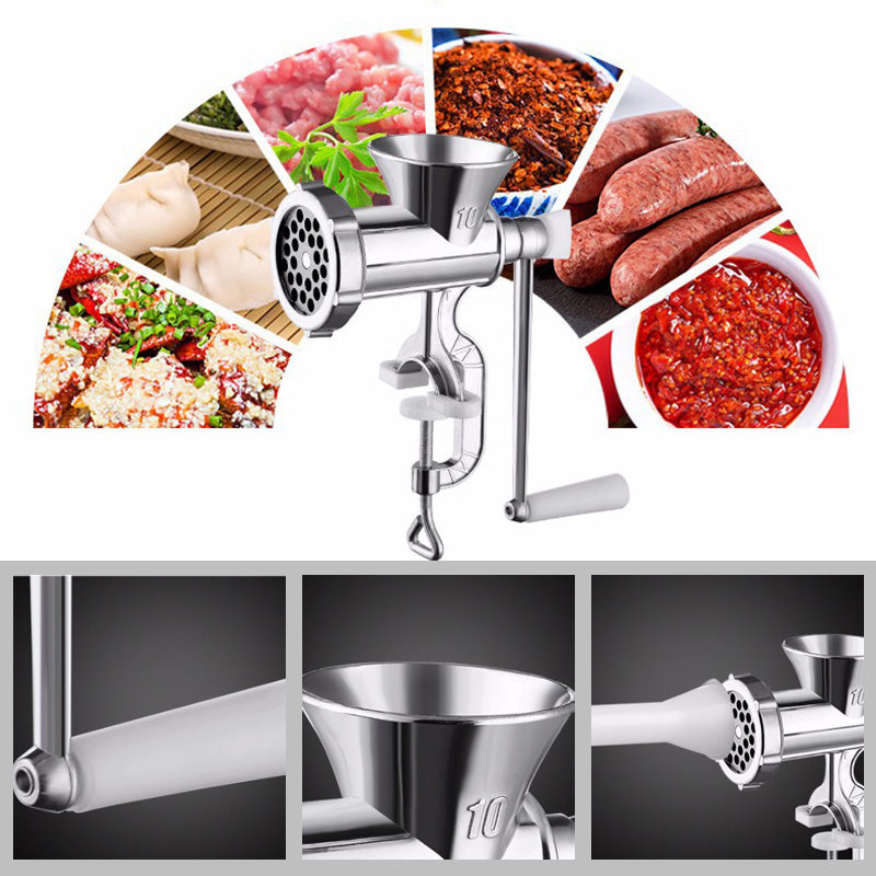 Home Hand Crank Meat Grinder and Sausage Stuffer