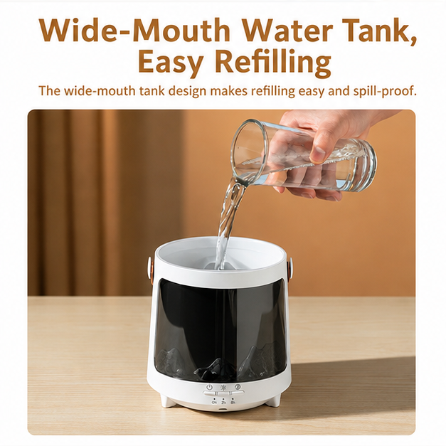 Aroma Humidifier Diffuser, Remote RGB Night Light, Silent Mist Auto-Off