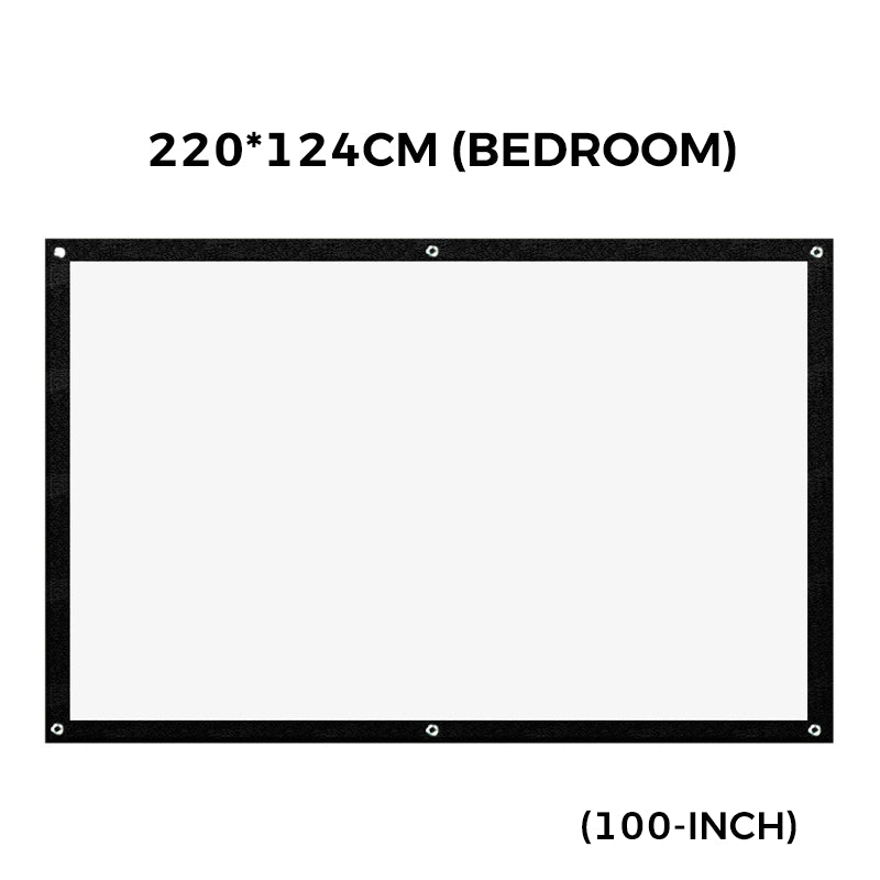 HD Matte White Projection Screen, Immersive Home Theater