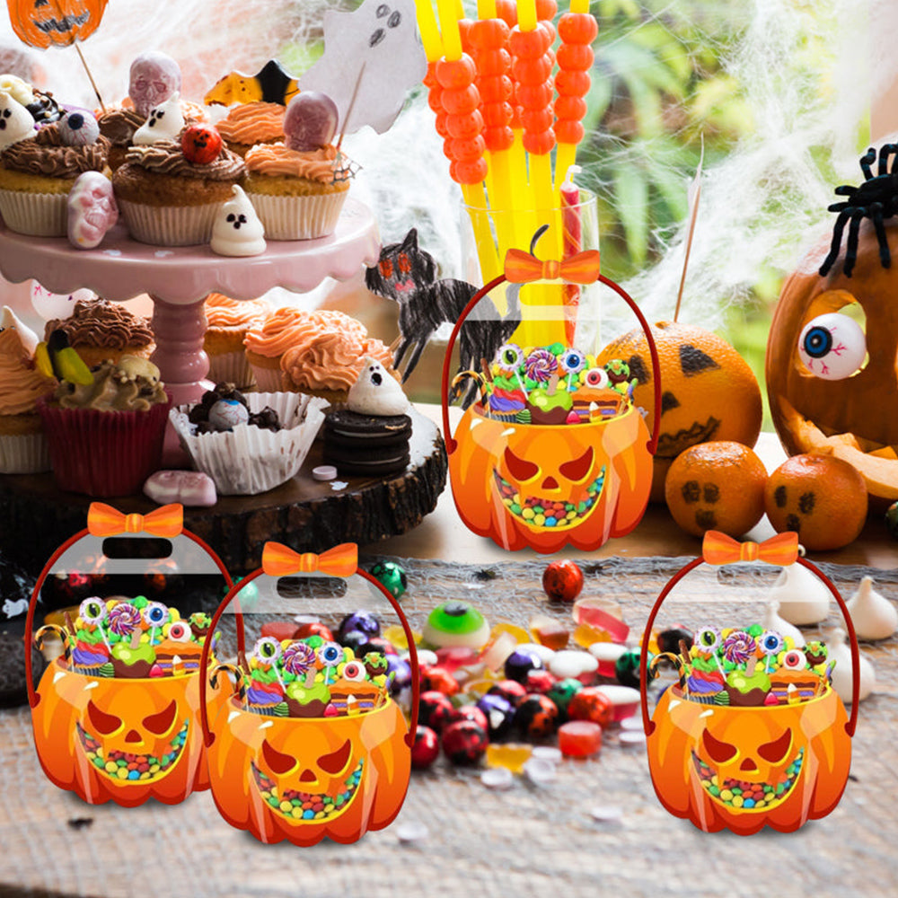 Pumpkin Halloween goodie bags for parties
