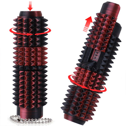5-in-1 Sensory Fidget Toy – Spiky Stress Relief Tool with Clicker, Spinner, Slider & Roller