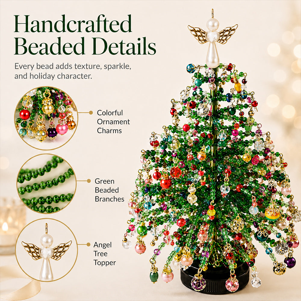 DIY Beaded Christmas Tree Kit – Create Your Own Sparkling Holiday Decor