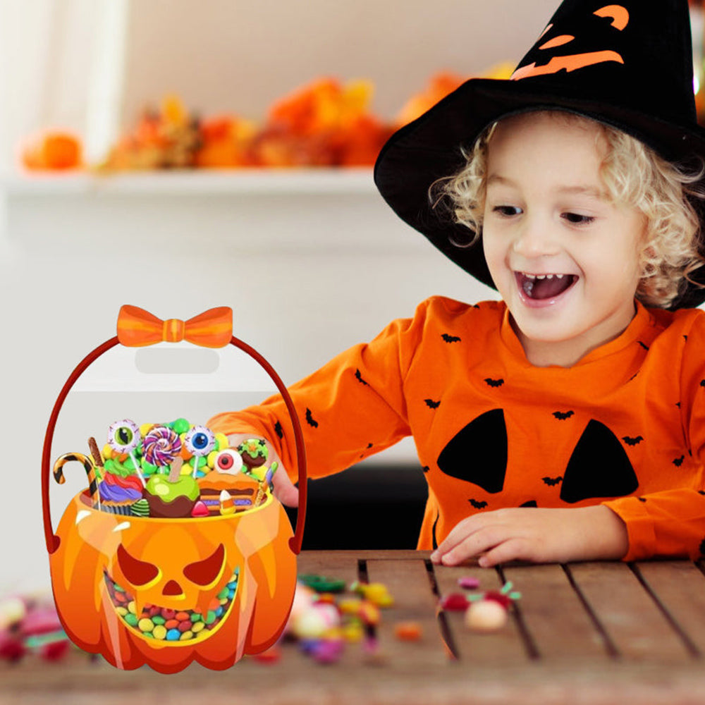 Halloween pumpkin candy bag for kids