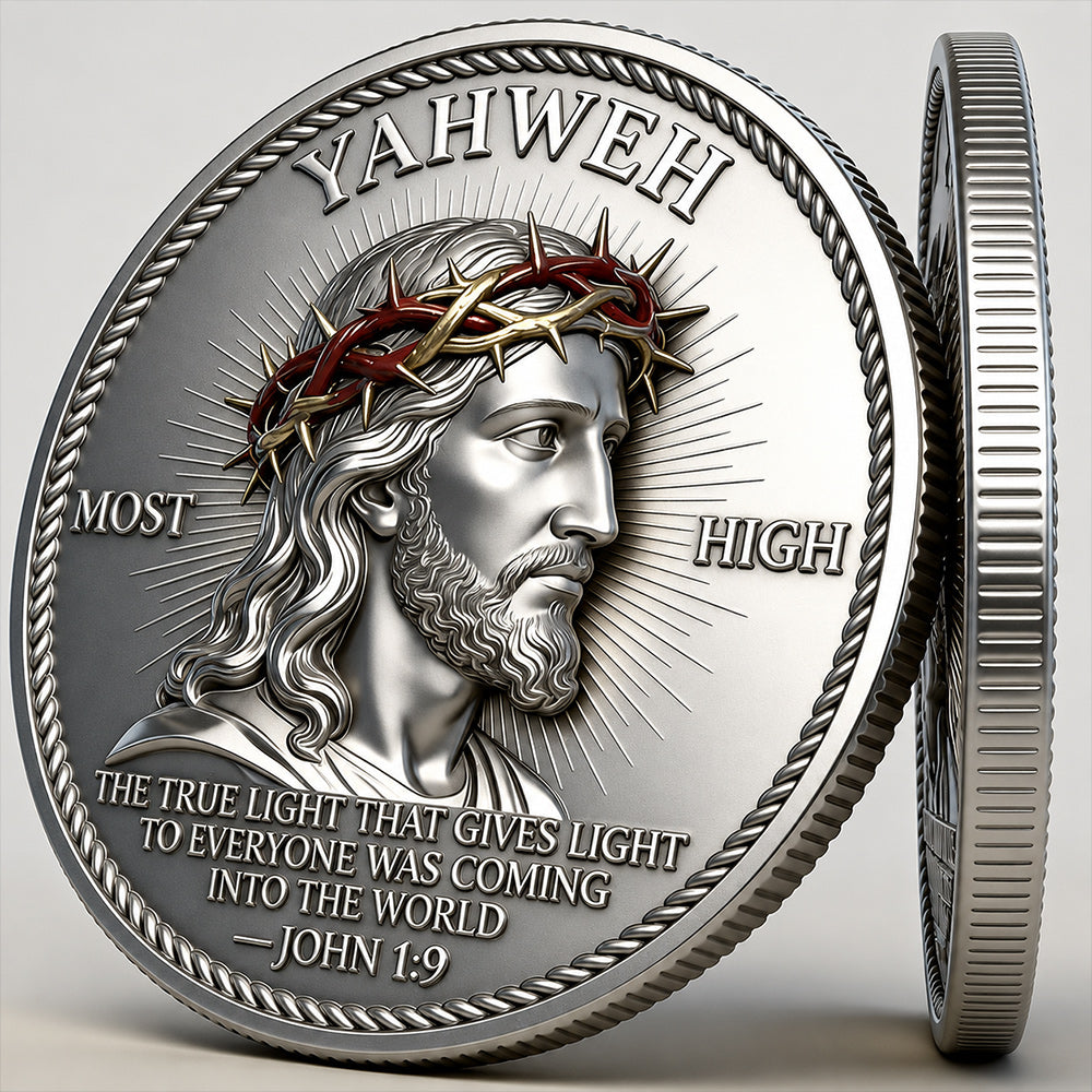 Life Light Faith Religious Lucky Coin Collectible Keepsake