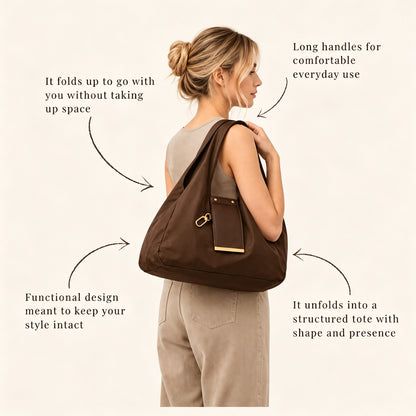 Looks Like a Keychain. Turns Into Your Everyday Tote.