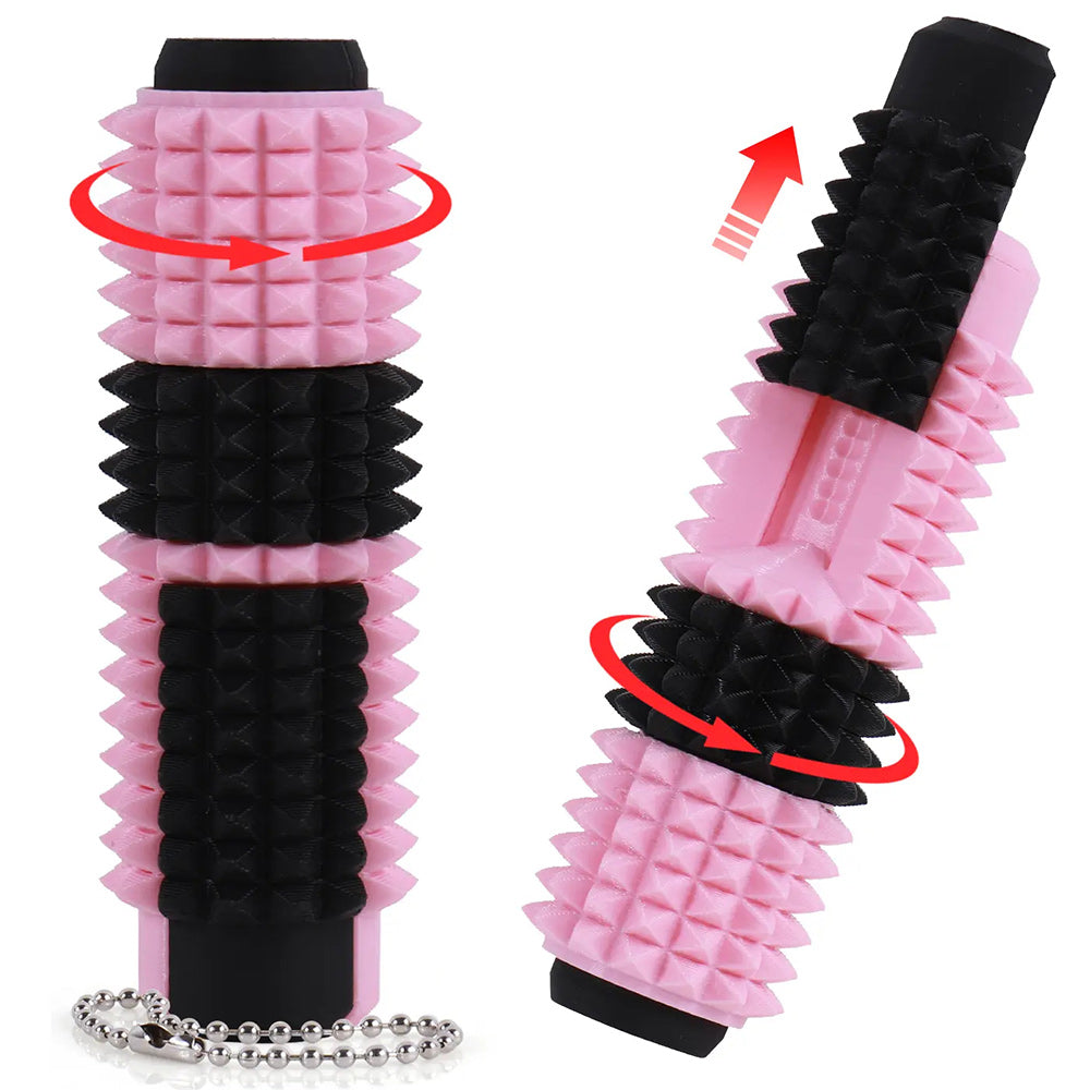 5-in-1 Sensory Fidget Toy – Spiky Stress Relief Tool with Clicker, Spinner, Slider & Roller