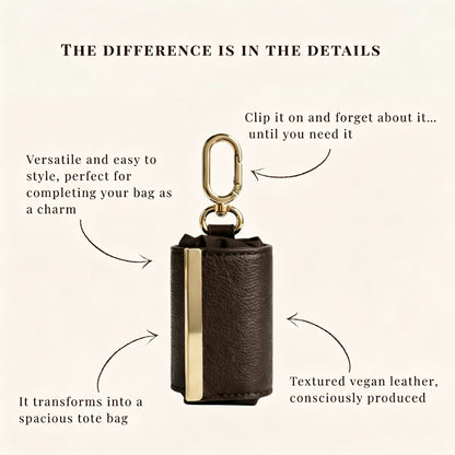Looks Like a Keychain. Turns Into Your Everyday Tote.