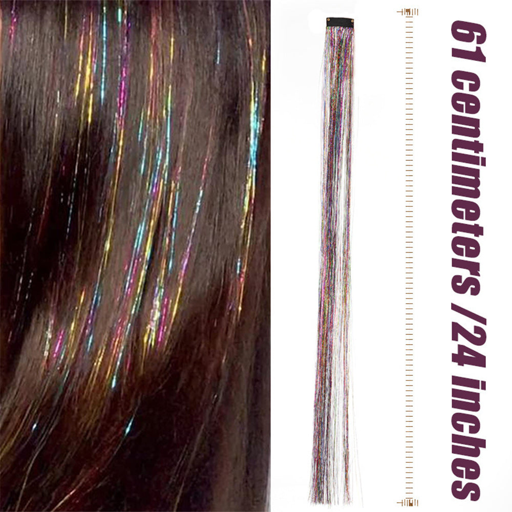 Fairy Hair Tinsel Extensions – Sparkling Hair Strands