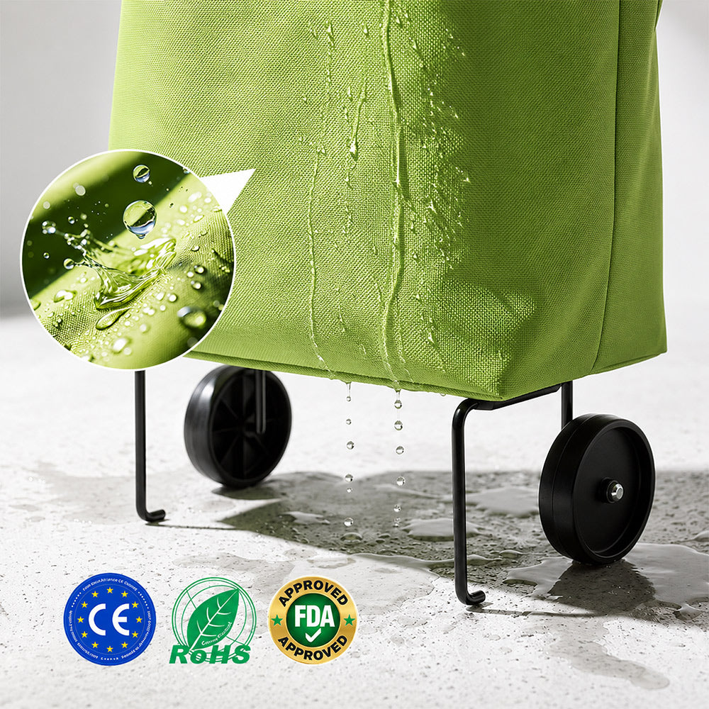2-in-1 Foldable Shopping Cart – Carry More, Roll Easier