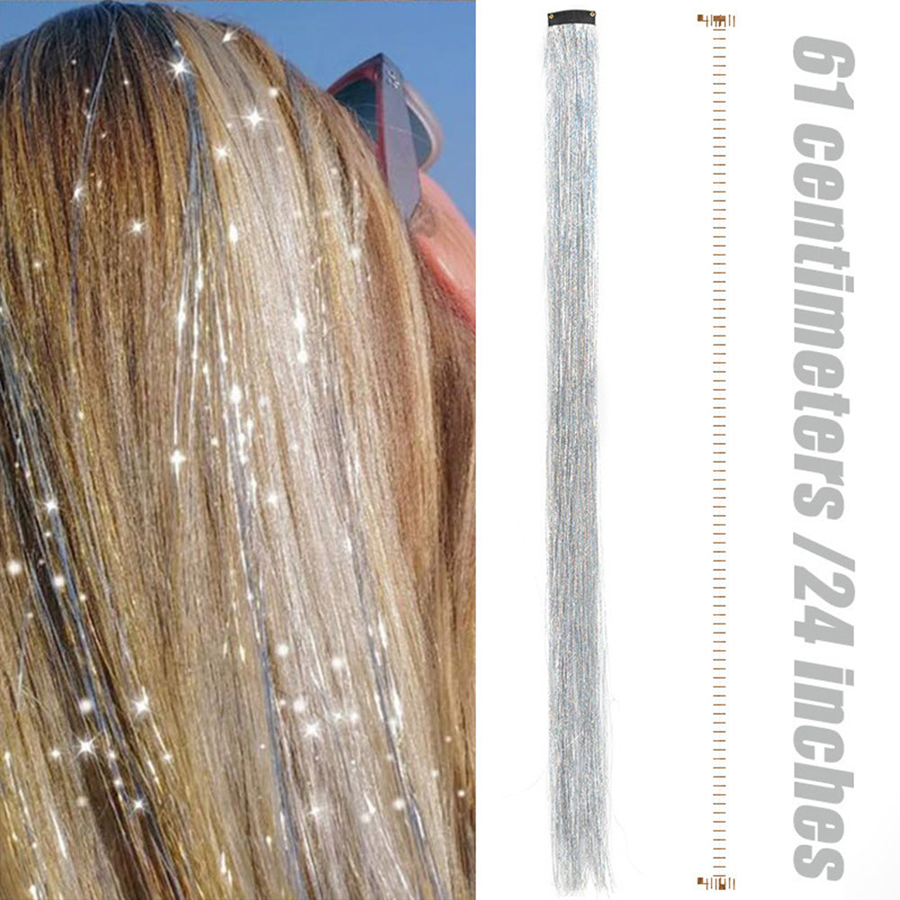 Fairy Hair Tinsel Extensions – Sparkling Hair Strands