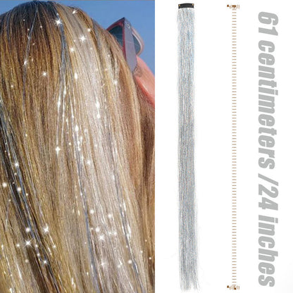 Fairy Hair Tinsel Extensions – Sparkling Hair Strands