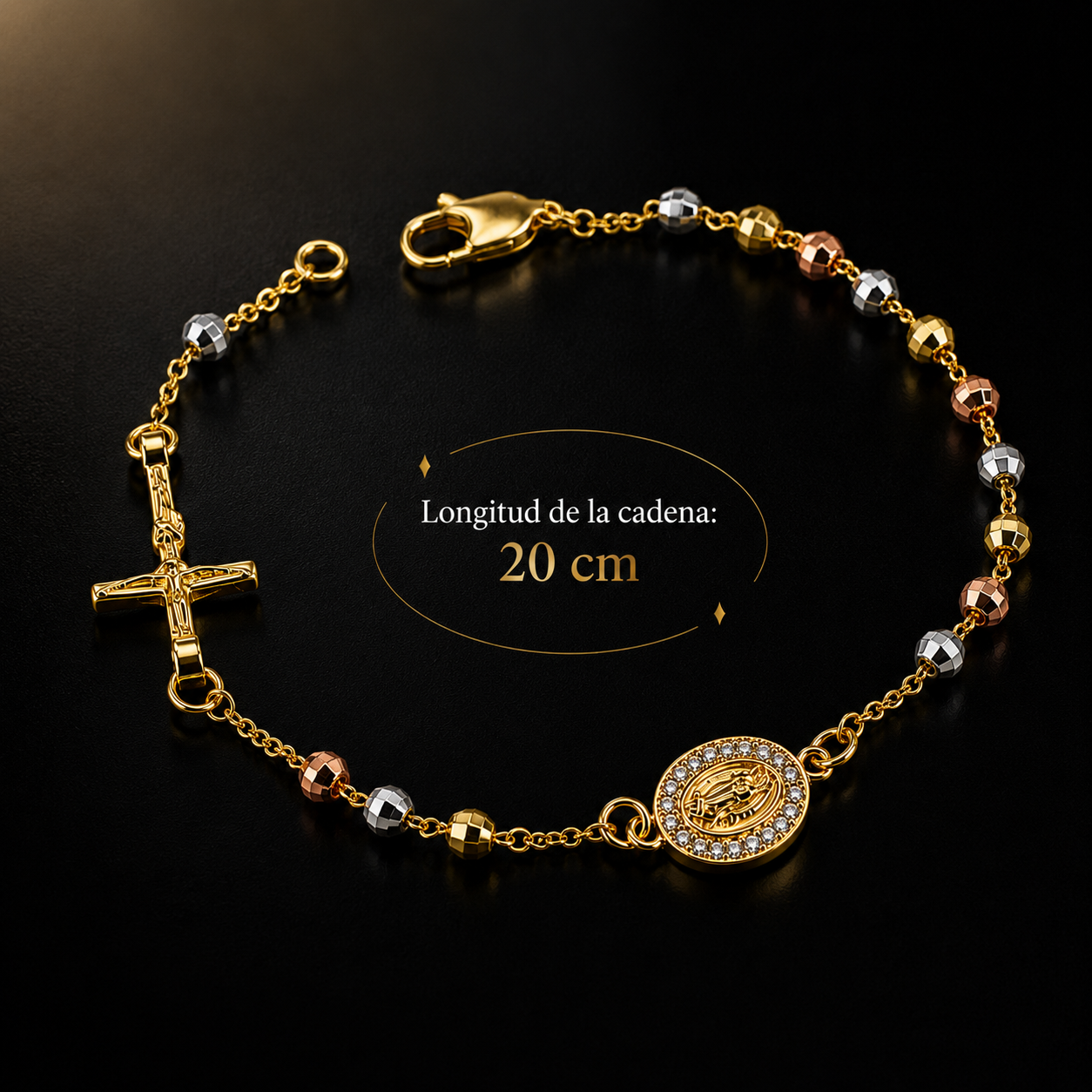 Tricolor Rosary Bracelet