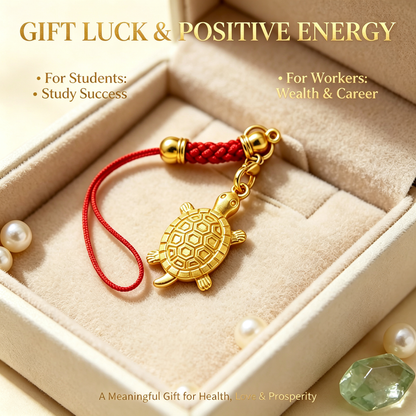 Golden Turtle Wealth Charm | Lock In Your Luck & Prosperity