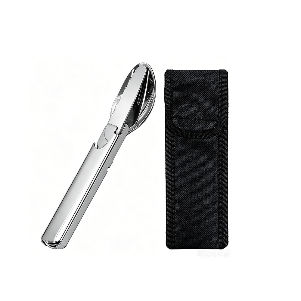 4-in-1 Portable Stainless Steel Utensil Set