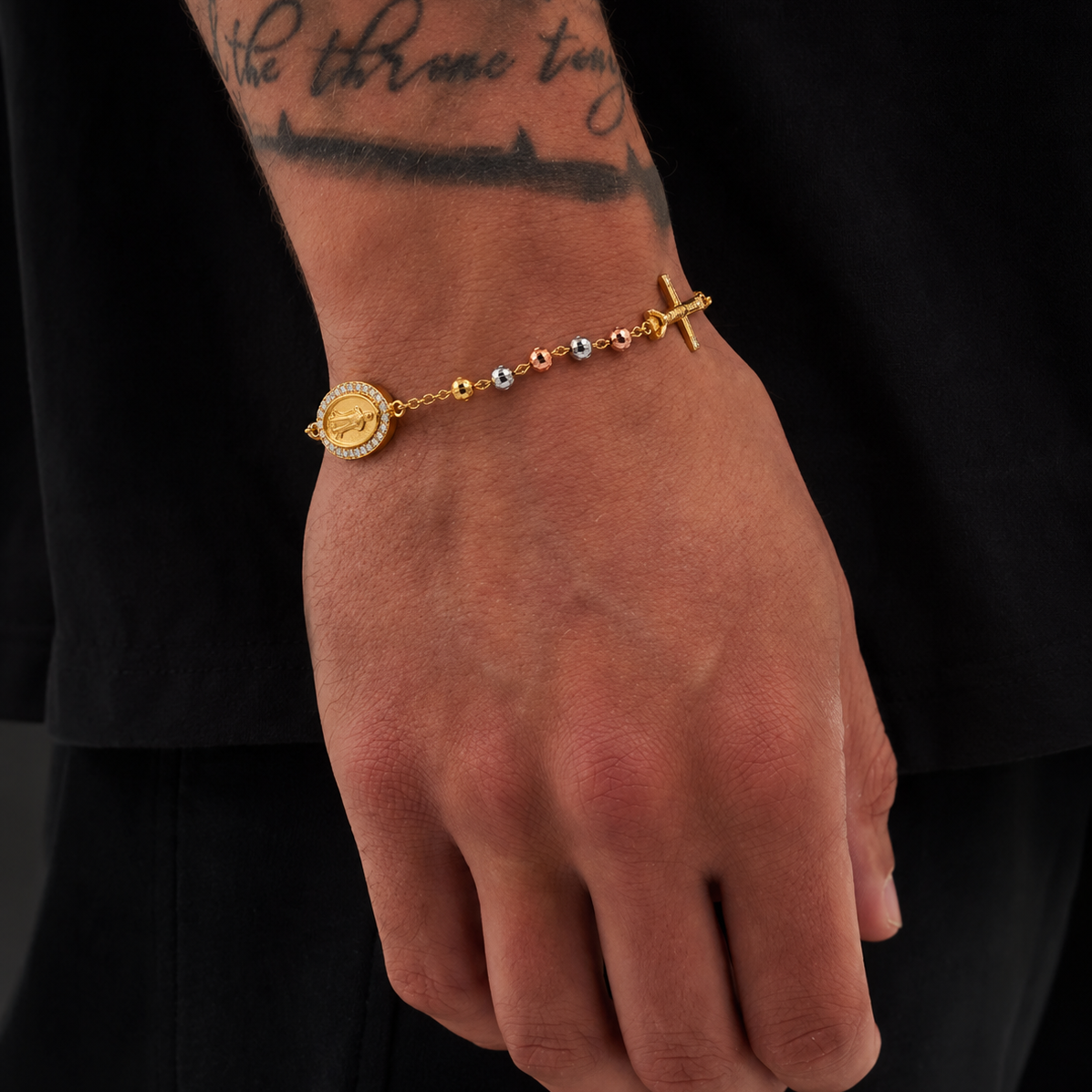 Tricolor Rosary Bracelet