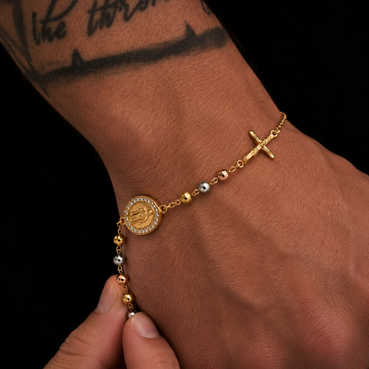 Tricolor Rosary Bracelet