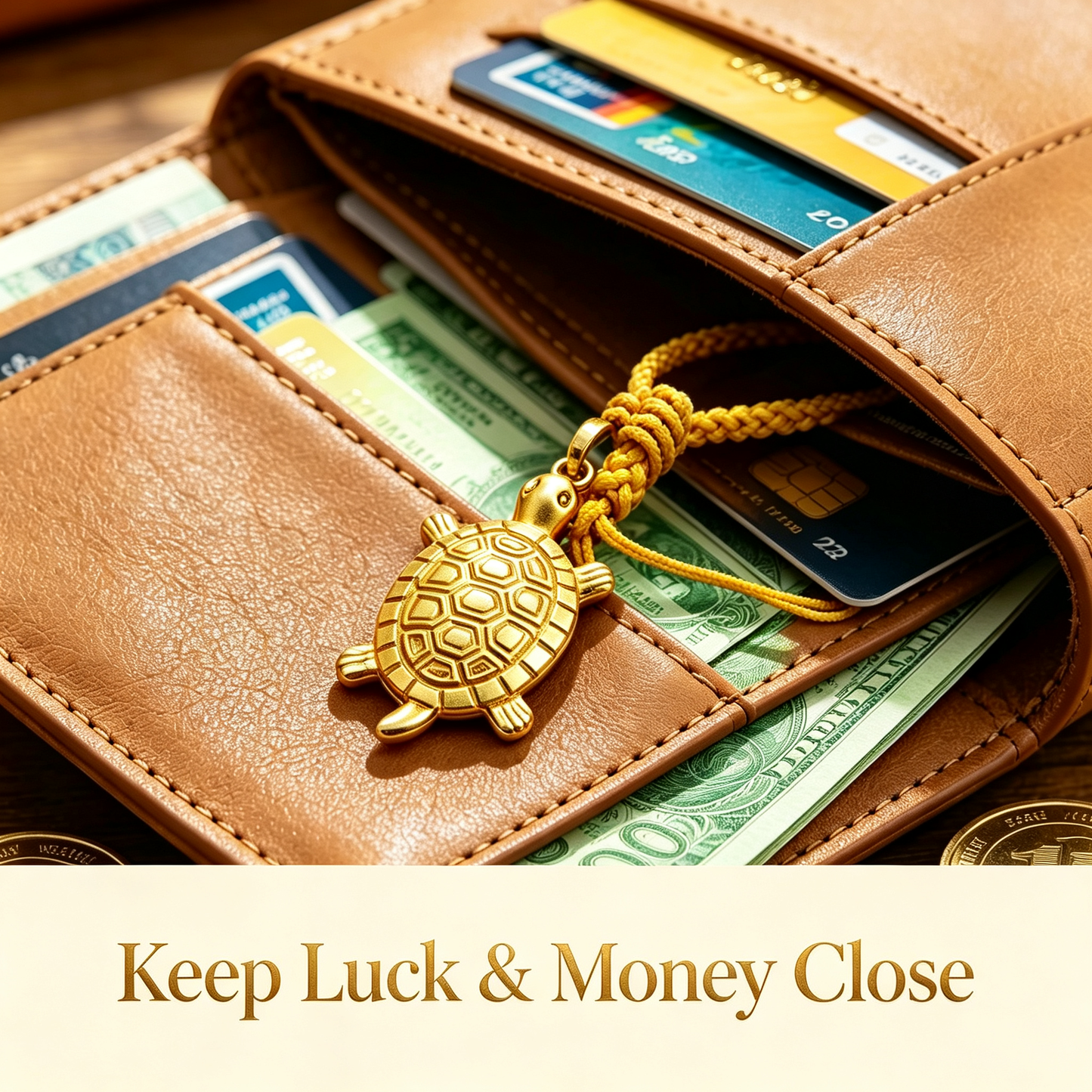 Golden Turtle Wealth Charm | Lock In Your Luck & Prosperity