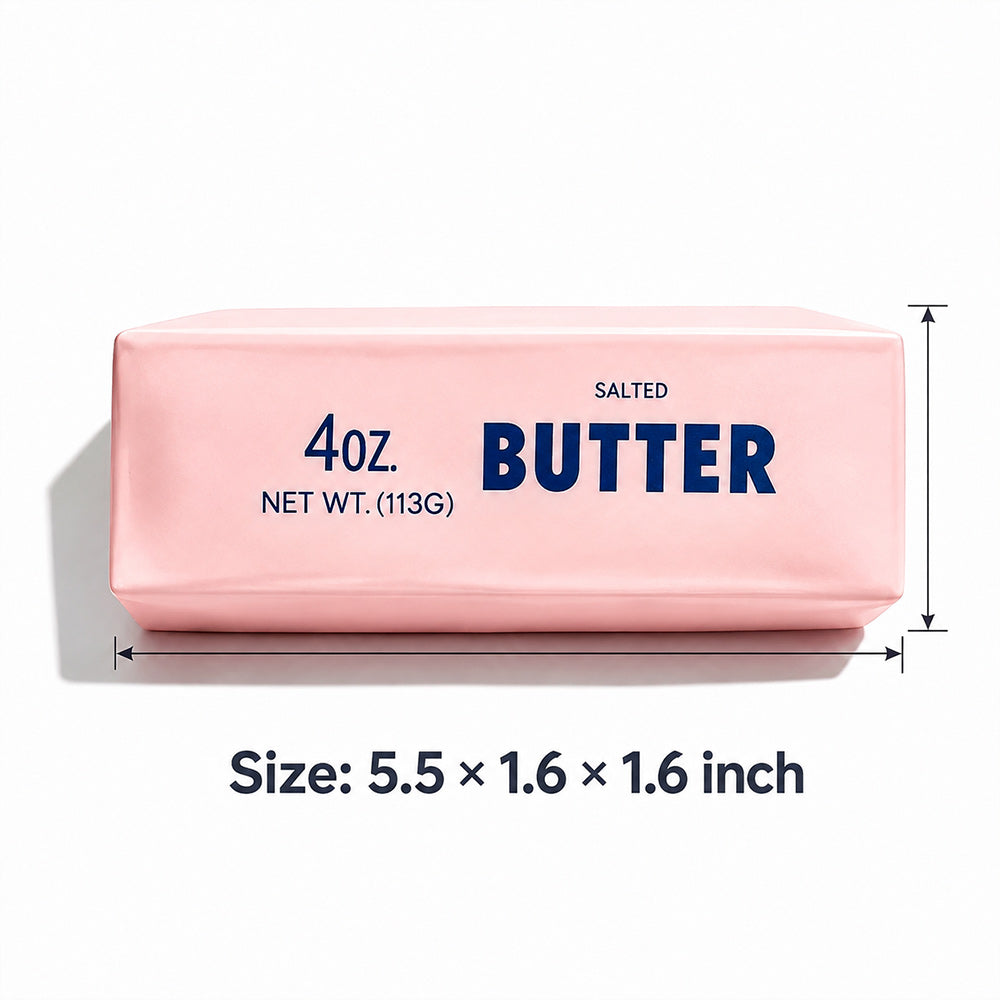 Crunchy Butter Bar Squishy Toy – Satisfying Squeeze Sensory Fidget Toy for Stress Relief, Relaxation & Fun