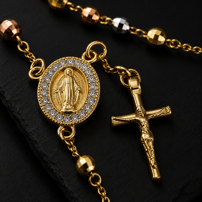 Tricolor Rosary Bracelet