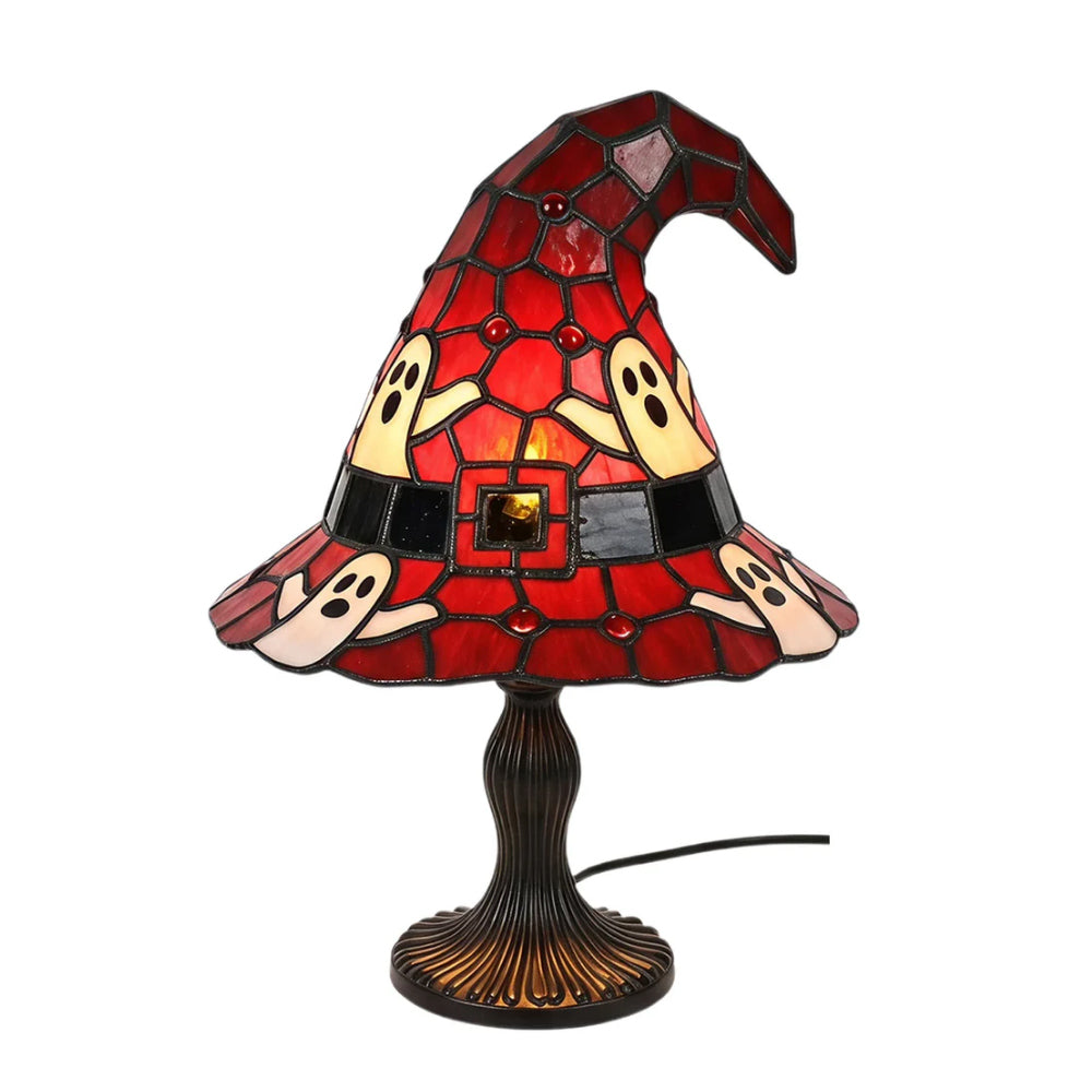 Witch Hat Lamp – Magical Gothic Table Light for Halloween Decor