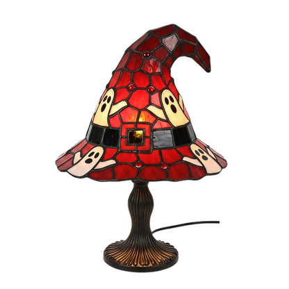 Witch Hat Lamp – Magical Gothic Table Light for Halloween Decor