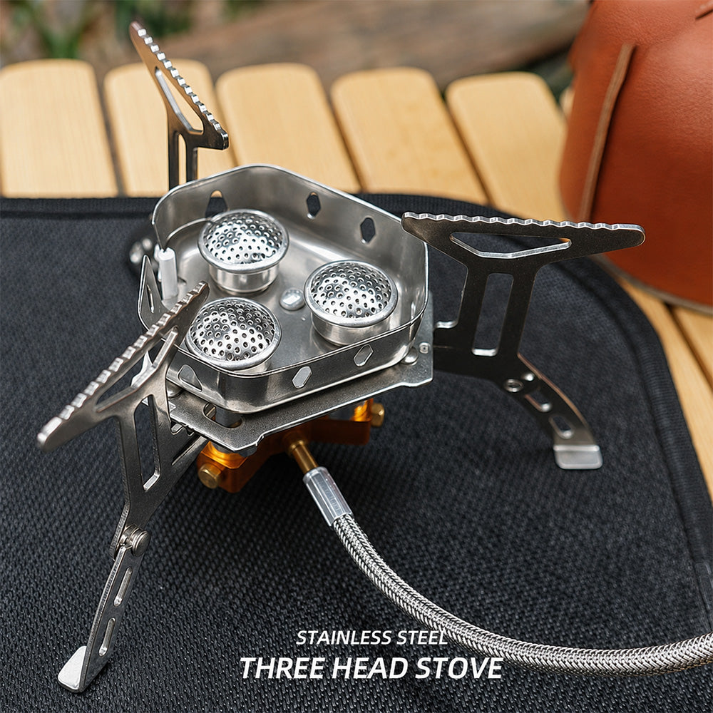 Camping Gas Burner – 5800W, Piezo Ignition, Windproof