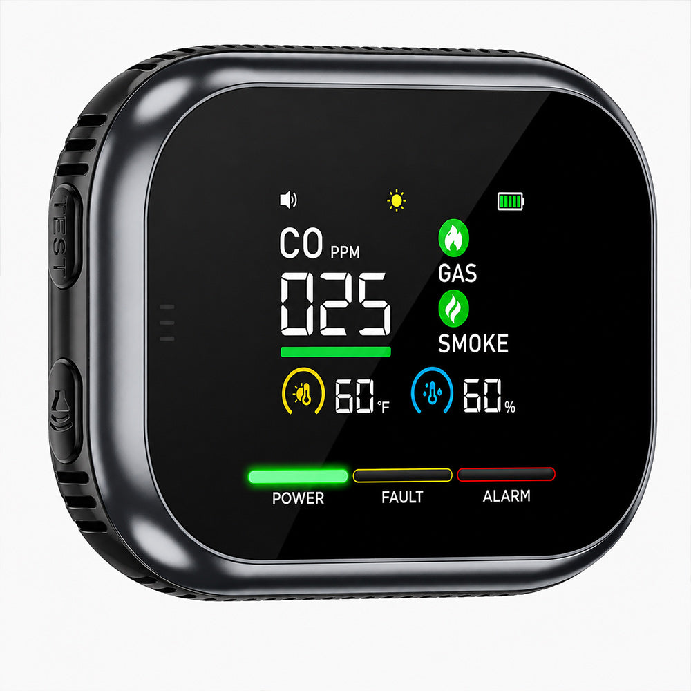 5-in-1 Portable Gas Detector Alarm