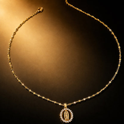 Virgin Mary Pendant Necklace