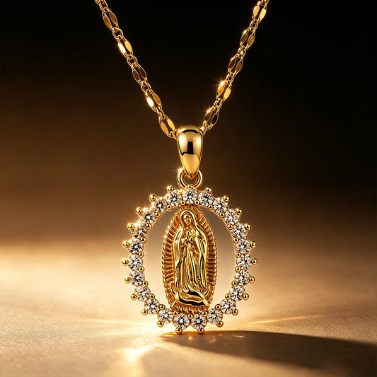 Virgin Mary Pendant Necklace