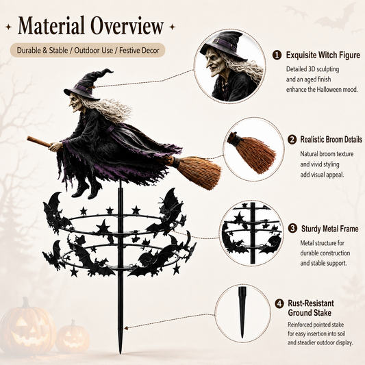 The Enchanted Witch Garden Wind Spinner