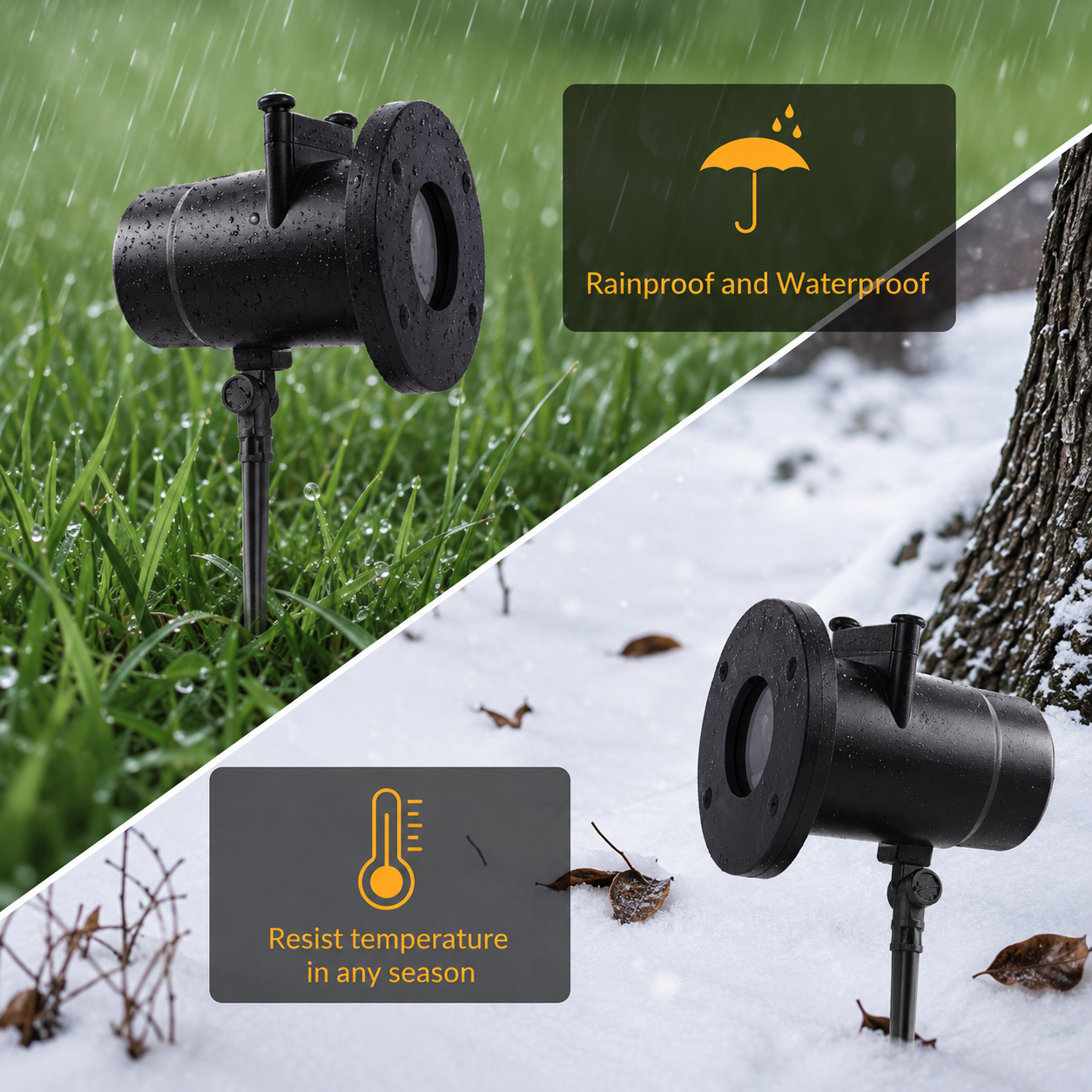 Halloween Skull Projection Light – Waterproof Moving Skull Projector for Spooky Outdoor Yard Decorations