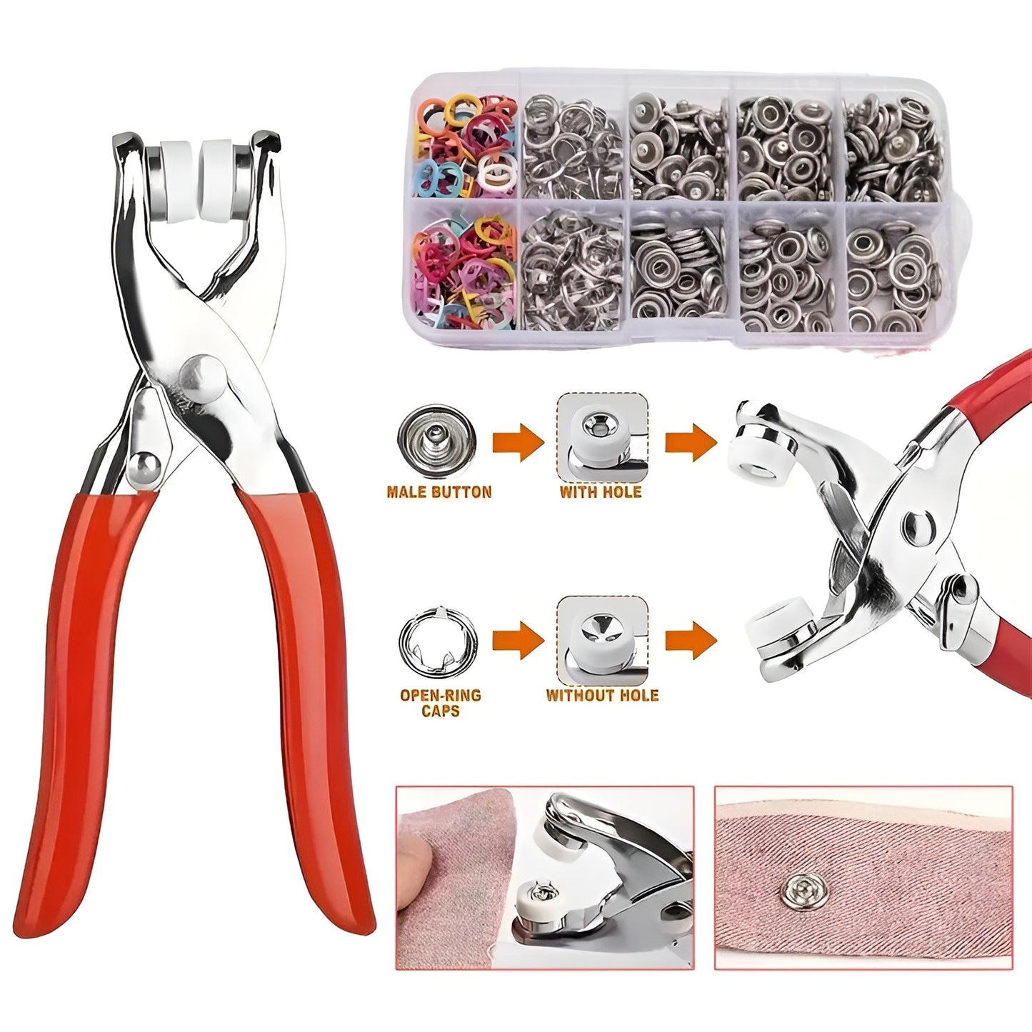 Snap Button Tool Kit – Fix Clothes & Create DIY Projects Like a Pro!