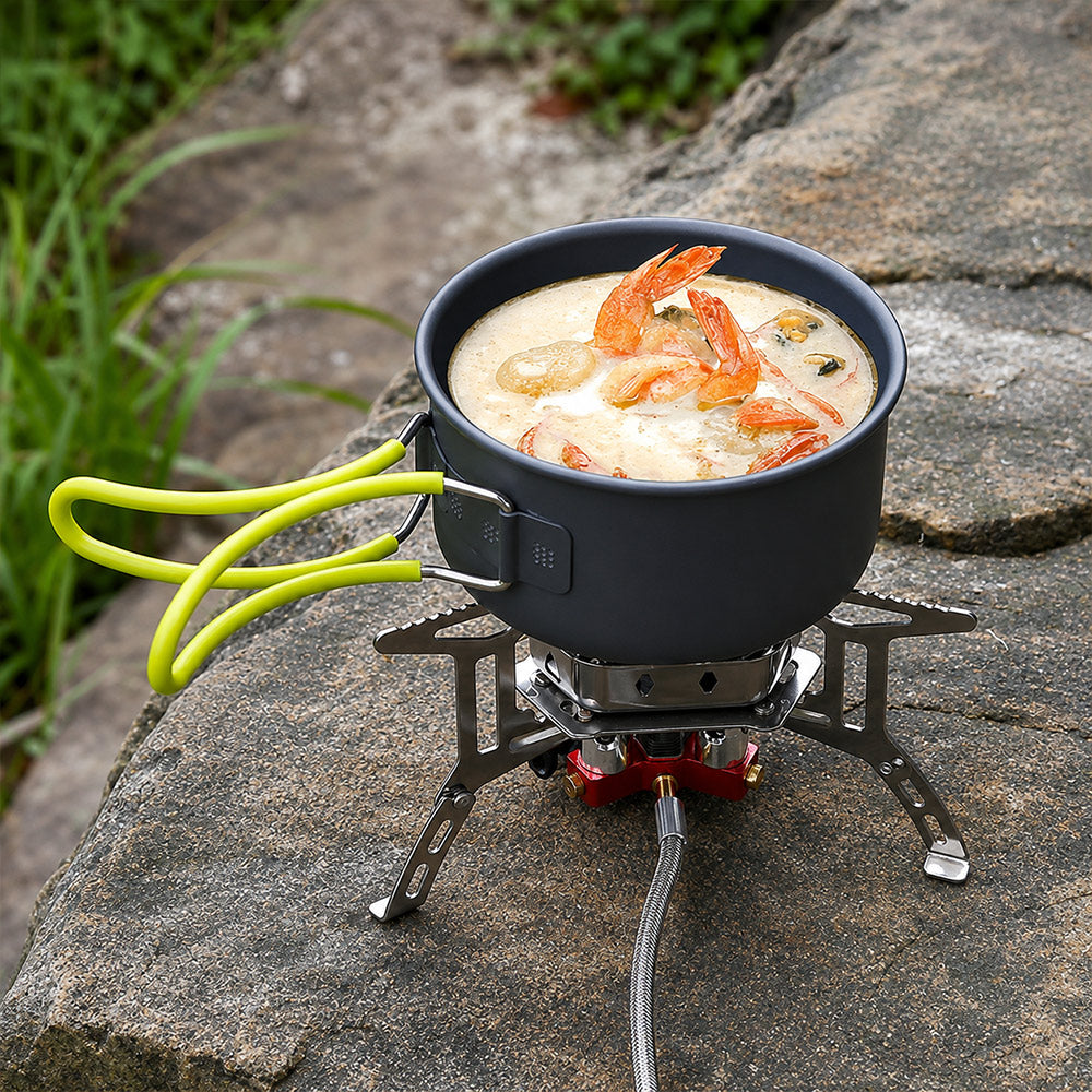Camping Gas Burner – 5800W, Piezo Ignition, Windproof