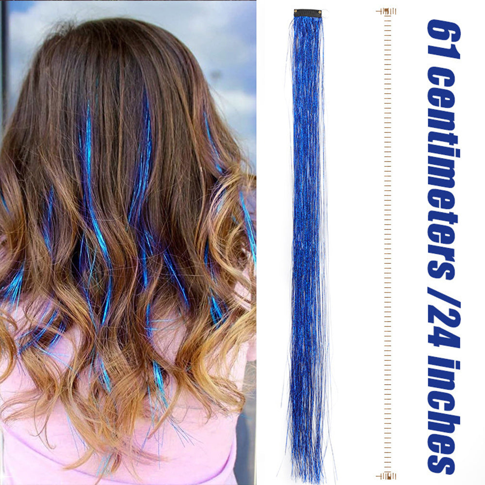 Fairy Hair Tinsel Extensions – Sparkling Hair Strands