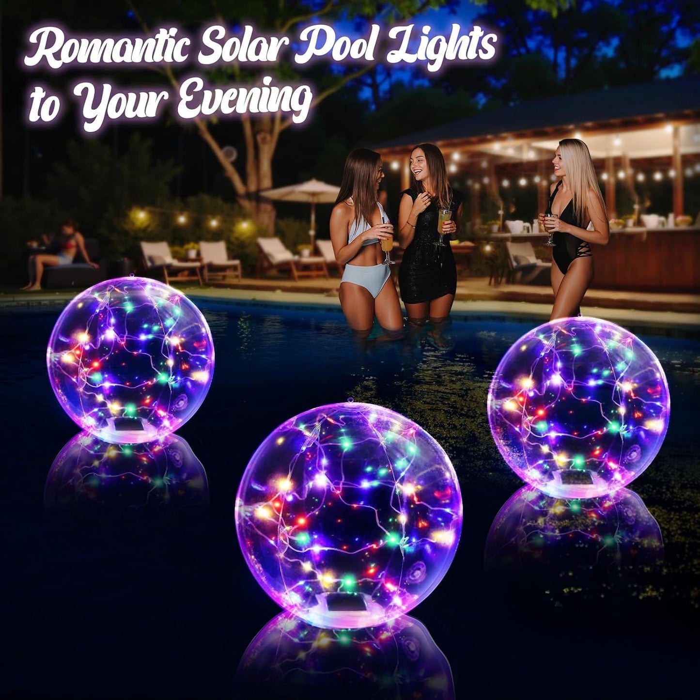 Solar Floating Pool Light – Waterproof Inflatable LED Ball