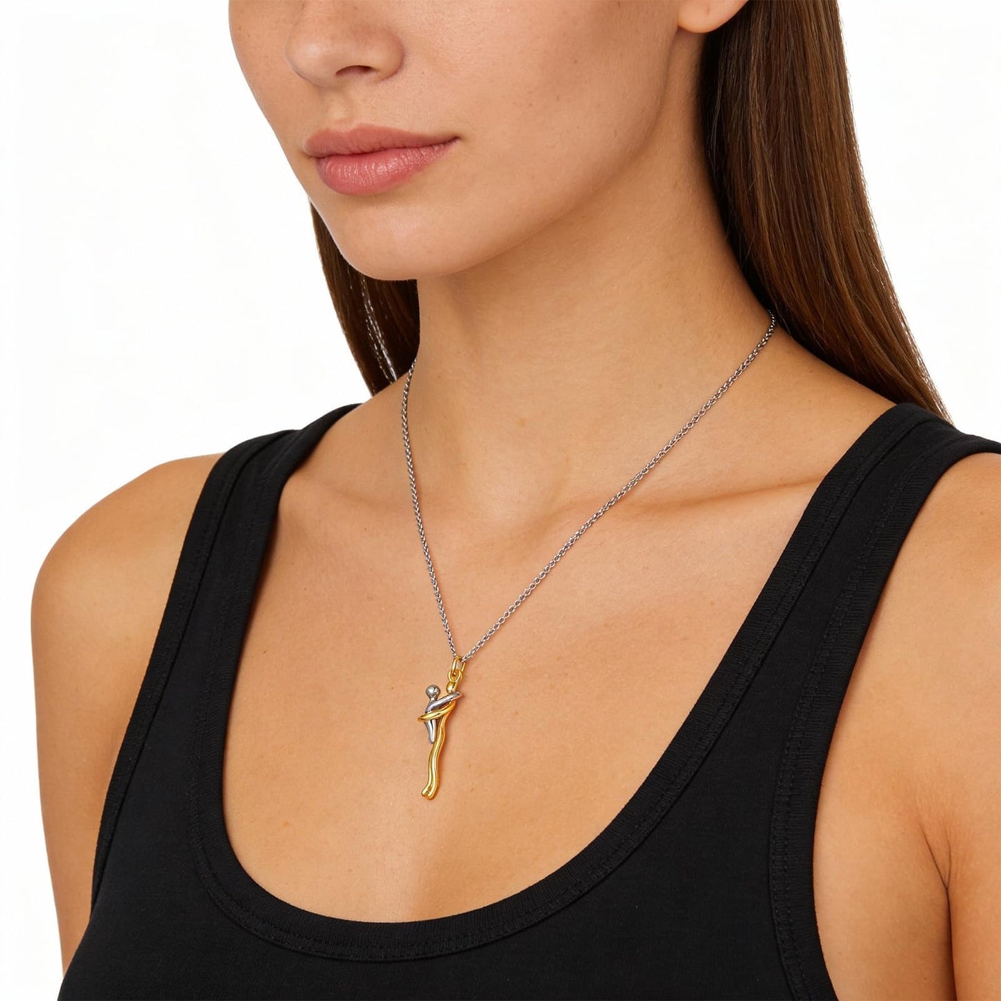Hug Pendant Necklace - A Cute Hug, Elegant Holiday and Everyday Gift, All-Season Accessory