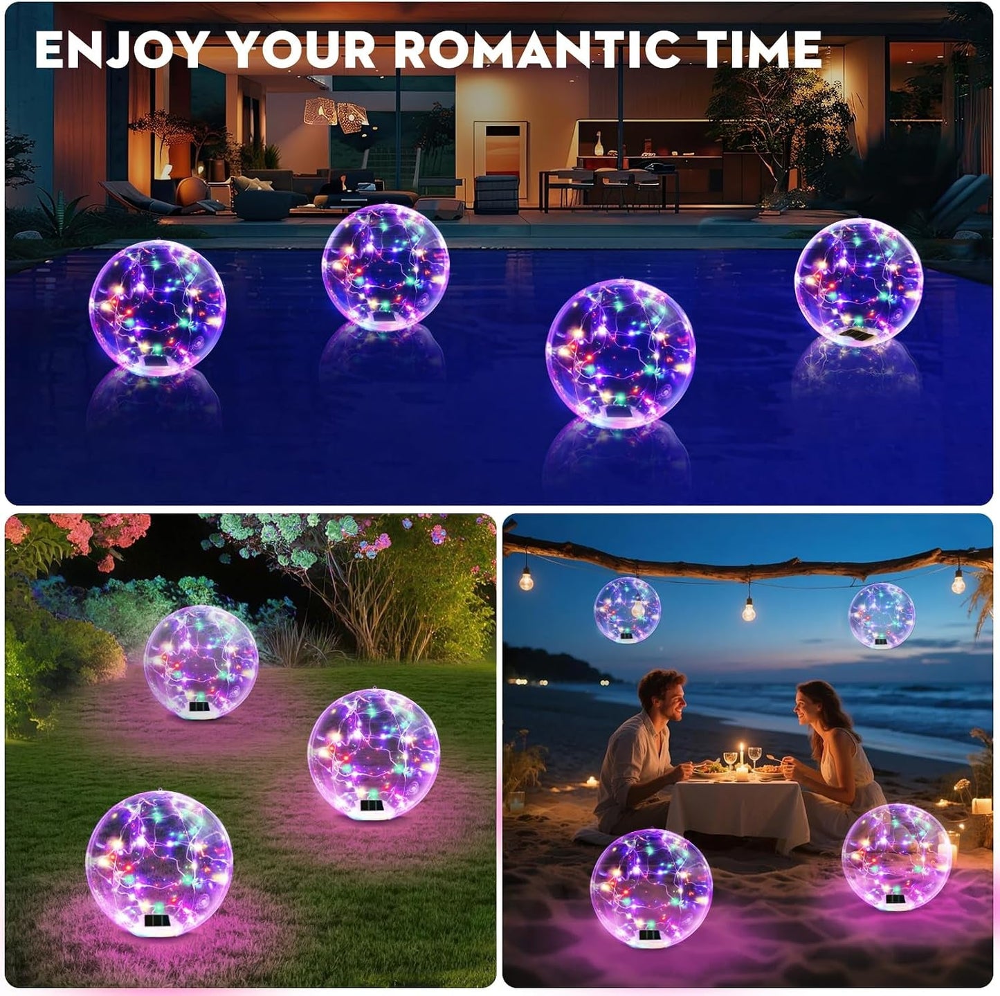Solar Floating Pool Light – Waterproof Inflatable LED Ball
