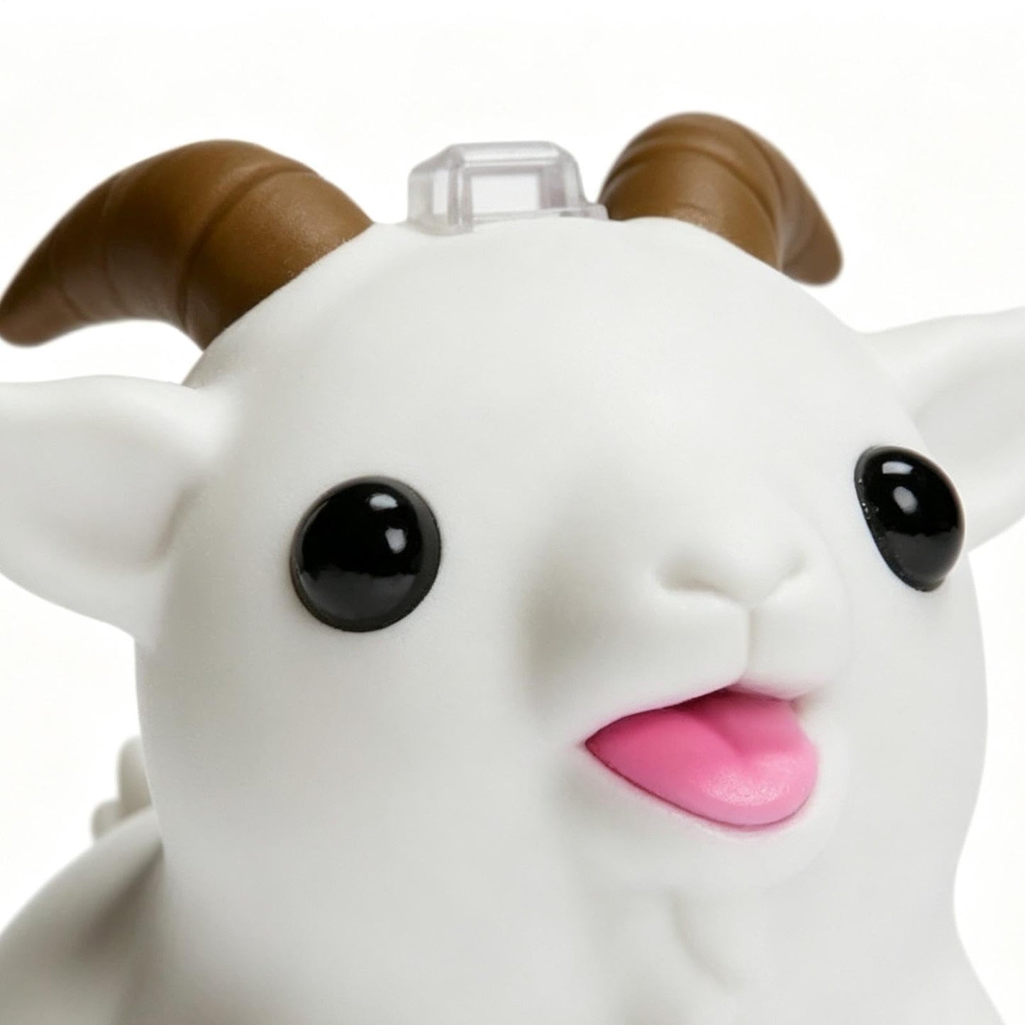 Rechargeable Goat Squeak Keyboard Fidget Toy Keychain, LED Clicker with Screaming Sound