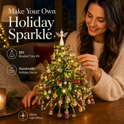 DIY Beaded Christmas Tree Kit – Create Your Own Sparkling Holiday Decor